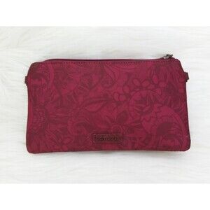 Sakroots‎ Corin Flap Wallet  Pink Paisley Floral Print - No Strap.